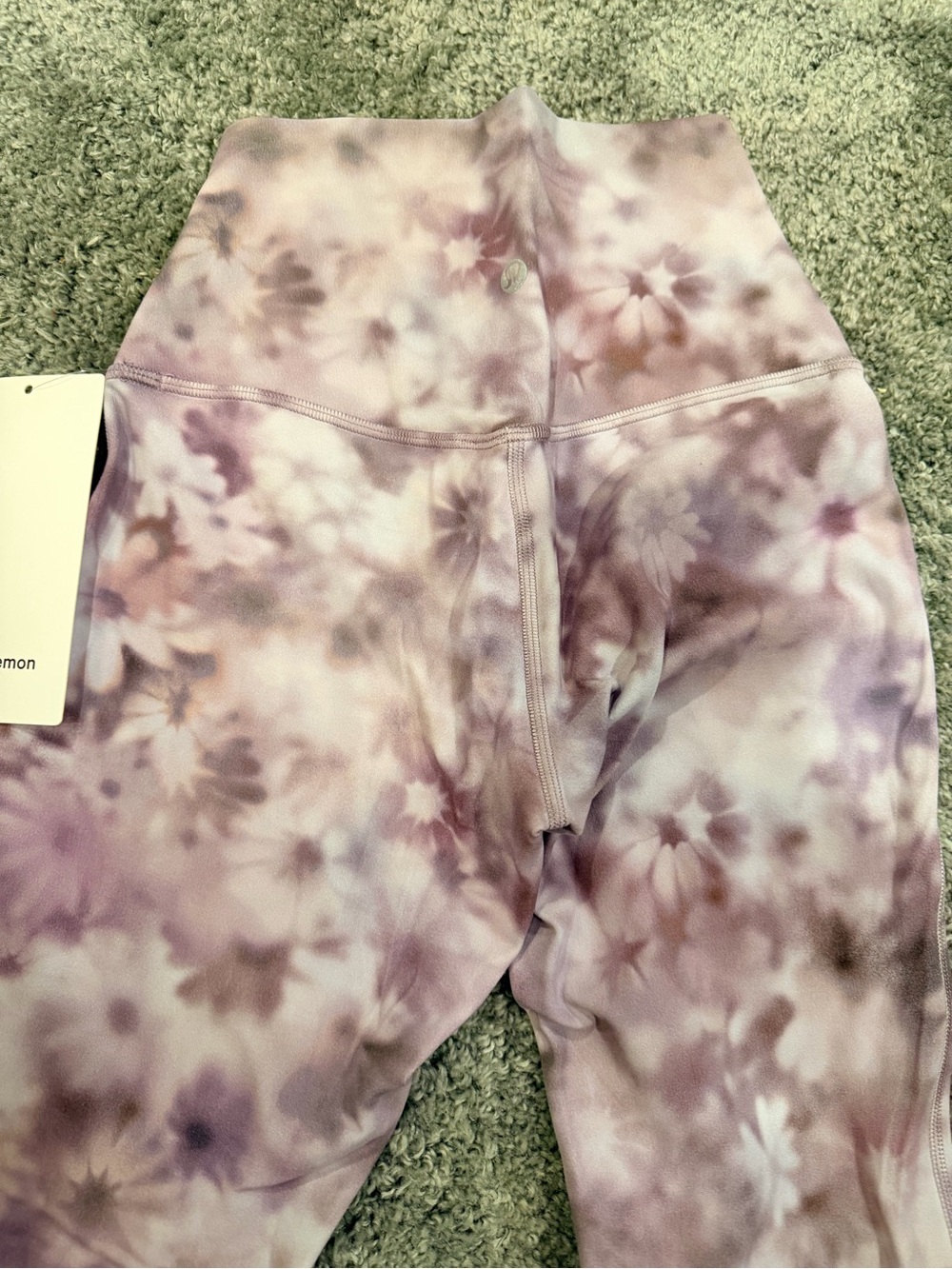 Lululemon Tie-Dye Lavender High-Waist Leggings